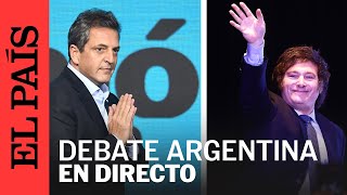 ELECCIONES 2023  Así ha sido el debate presidencial de Argentina entre MILEI y MASSA  EL PAÍS [upl. by Aihtnyc]