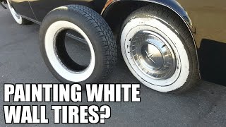 White Wall Tires Paint  dont paint your tires [upl. by Noyahs]