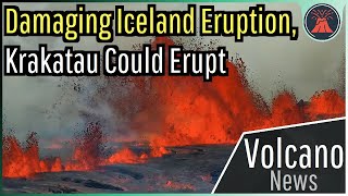 This Week in Volcano News Damaging Iceland Eruption Krakatau Could Erupt [upl. by Ahsiened]