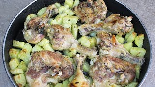 POLLO AL FORNO CON PATATE  FoodVlogger [upl. by Amled]