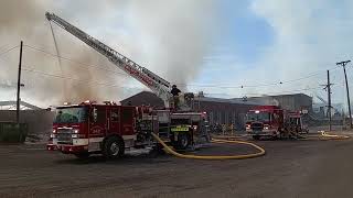 4423  West Easton 4th alarm Commercial Structure Fire Part 2 [upl. by Aroved]