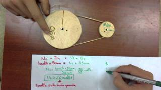 Mecanismos Transmisión Poleas con correa versión 2 [upl. by Kariv]
