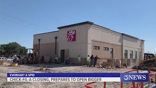 Everhart amp SPID ChickfilA closing on Thursday preparing to open in new spot [upl. by Buell459]