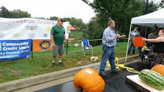 2018 Michigan State Record field pumpkin [upl. by Draillih936]