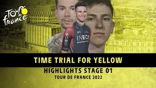 Highlights  Stage 1  TDF2022 [upl. by Alatea143]