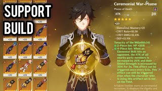 zhongli support build f2p genshin impact zhongli zhongligenshinimpact [upl. by Thatcher]