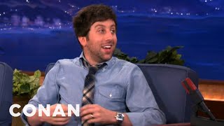 When Simon Helberg Met Stephen Hawking  CONAN on TBS [upl. by Lillian542]