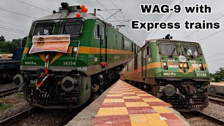 Part2 Freight Locomotive pulling super fast or Express Trains at full speed [upl. by Lubin]