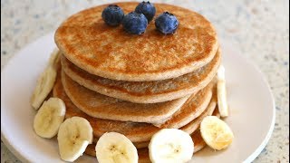 Easy Vegan Banana Oat Pancakes [upl. by Jempty]