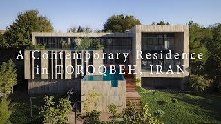 Modern nature house design with courtyard in TOROQBEH IRAN housedesign [upl. by Petulia]