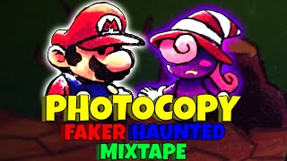 FNF PHOTOCOPY FAKER HAUNTED MIXTAPE MARIO [upl. by Regnij]