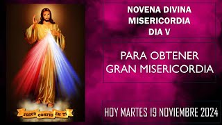 DIVINA MISERICORDIA NOVENA DIA 5 HOY MARTES 19112024  15 20 PM [upl. by Tenner]