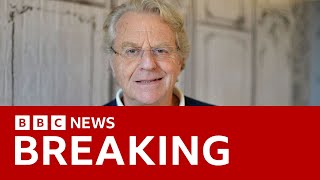 TV host Jerry Springer dies aged 79  BBC News [upl. by Ayojal]