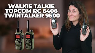 Walkie Talkie Topcom RC 6406 Twintalker 9500 perfetto per il softair [upl. by Aikemat632]