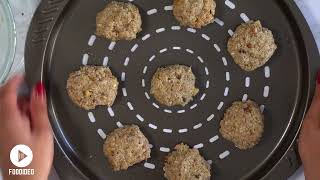 EASY 3INGREDIENT BANANA OATMEAL COOKIES [upl. by Maitilde767]