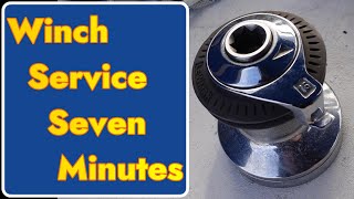 Lewmar 16 Winch service How to do it in a Seven Minute video [upl. by Kalvn826]