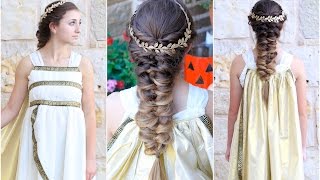 Twist Faux Braid  Greek Goddess  Halloween Hairstyles [upl. by Matti]