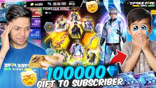 Free Fire Making My Noob Subscriber To Pro Account In 10000 Diamonds 💎 Challenge [upl. by Xonel]