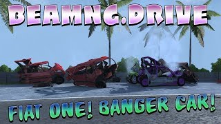 BeamNGDrive Fiat one Banger k1 Micra lookalike [upl. by Kerred130]