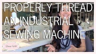 SEWING HOWTO Thread An Industrial Sewing Machine [upl. by Tigges]