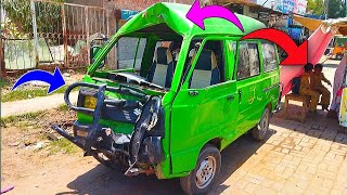 Incredible School Van Restoration Project  11 Seater School Van Got Heavy Accident with Pool [upl. by Marshall]