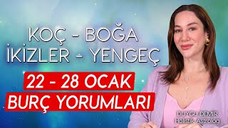 Koç  Boğa  İkizler  Yengeç  22  28 Ocak Burç Yorumları  Astroloji Gurusu [upl. by Fermin926]