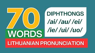 How To Pronounce Lithuanian Diphthongs Easy Guide [upl. by Aihsakal19]