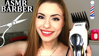 ASMR BARBER 💈 Mens Haircut amp Shave [upl. by Nosneb]