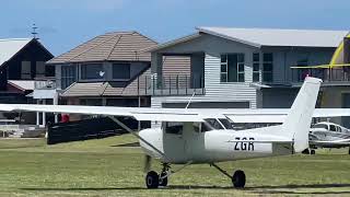 Cessna 152 departing Pauanui Airfield NZUN [upl. by Ynneg903]