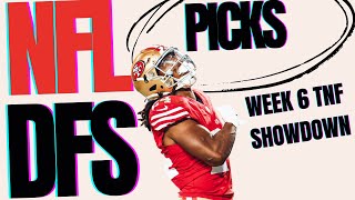 Week 6 TNF DFS Showdown Picks amp Strategy  Top 49ers vs Seahawks Plays at DraftKings [upl. by Arni]