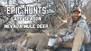 Epic Hunts  Devin Archibald Nevada Late Season Mule Deer Hunt [upl. by Maude]