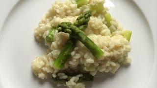 Grüner Spargel Risotto  Kochen und Wein mit WeinmenschenTV 11 [upl. by Anuahsar]