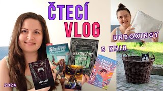 Čtu 5 KNIH unboxingy od Grady a Hostu knižní novinky léto knihomolky 📚  ČTECÍ VLOG [upl. by Grochow743]