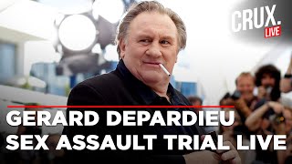 Gerard Depardieu Live News  French Film Icon Accused Of Sexual Assault Trial Begins In Paris [upl. by Ylecic]