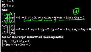 Kreuzprodukt berechnenGleichungssystem [upl. by Wellington859]