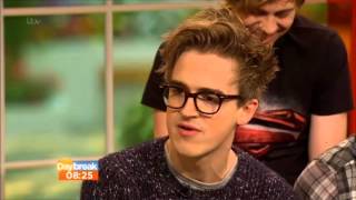 McBUSTED  Tom Danny Dougie Harry James Matt Live Interview Daybreak  15th November 2013 [upl. by Hbahsur]