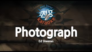 Ed SheeranPhotograph Karaoke Version [upl. by Steady]