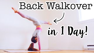 How to do a Back Walkover in One Day [upl. by Womack]