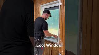 This Pella Window is amazing Steady Set install diy construction interiordesign [upl. by Trbor]