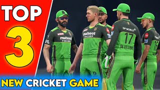 Top 3 Best Cricket Games For Android  4K Graphics New Cricket Games [upl. by Warder]