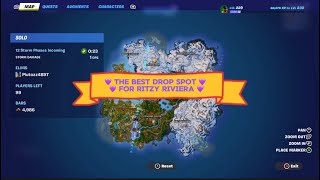 The BEST Drop Spot For Ritzy Riviera In Fortnite Chapter 5 [upl. by Nnayrrehs]