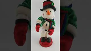 Gemmy Snowman Singing Spinning Shake your groove thing Demo [upl. by Sandler]