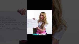 Sabrina carpenter voice in Phineas and ferb sabrinacarpenter shorts entertainment [upl. by Htyderem]