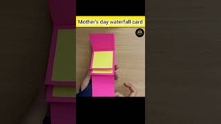 DIY mothers day waterfall card subscribe diy art craft viralvideo 5MinuteCraftsYouTube [upl. by Oxford]