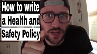 How to write a health and safety policy  Toolbox Tuesday [upl. by Amej]