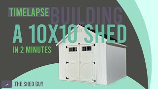 10x10 Shed BuildTimelapse [upl. by Delamare]