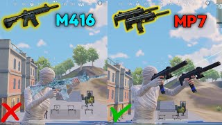 Dual MP7 IS BETTER THAN M416 IN CLOSE RANGE  99 DAMAGE 😱 BGMIPUBG MOBILE [upl. by Haziza]