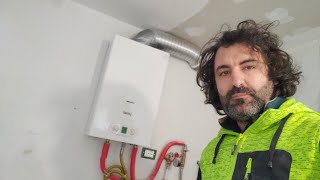 Montaggio Scaldabagno a gas gpl FERROLI Zefiro Eco 14 lmin [upl. by Lochner27]