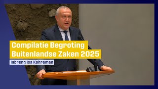 Compilatie Begroting Buitenlandse Zaken 2025 Isa Kahraman [upl. by Novelc]