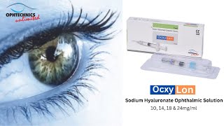 Sodium Hyaluronate Ophthalmic solution  OCXYLON [upl. by Celik]